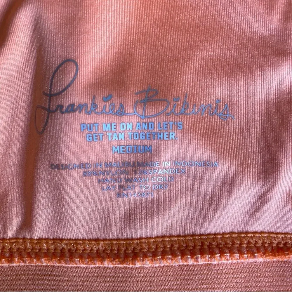 Frankie’s Bikinis - Bikini Top in Orange